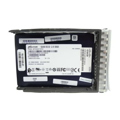 68-101448-01 | Cisco 7.68TB SATA 12Gb/S Hot Swap Low Endurance 3D NAND TLC 2.5-inch Solid State Drive (SSD) With Tray For UCS C220 M5