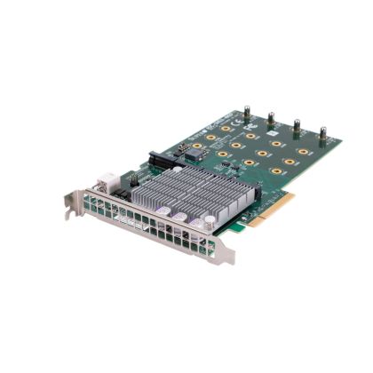 AOC-SHG3-4M2P | Supermicro 4-Slot M.2 PCI-Express 3.0 x8 NVMe FH Carrier Card