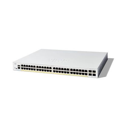 C1200-48P-4X | Cisco Catalyst 1200 Series 48-Ports 10/100/1000BASE-TX PoE+ Layer 3 Rack-mountable Managed Network Switch with 4-Ports SFP+