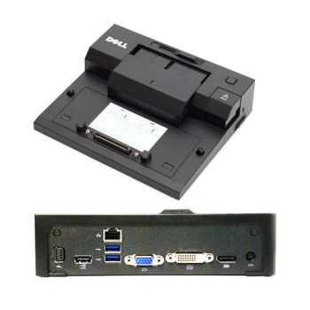 0PDXXF | Dell E-Port USB 3.0 Advanced Port Replicator with AC Adapter for Latitude E-Family Laptops