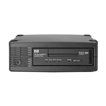 AJ828A#ABA | HP StorageWorks DAT320 160GB (Native) / 320GB (Compressed) SAS 5.25-inch Half Height External Tape Drive