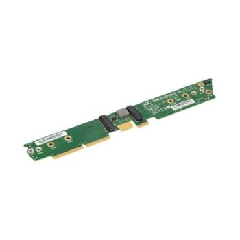 AOC-SMG3-2H8M2-B | Supermicro 2-Slot M.2 SATA/PCI-Express NVMe Hybrid Butterfly Carrier Card for BigTwin