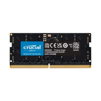 CT16G56C46S5 | Crucial 16GB 5600MHz DDR5 PC5-44800 Non-ECC CL46 262-Pin SoDimm 1.1V Single Rank x8 Memory Module