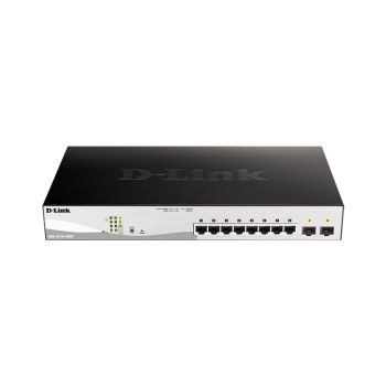 DGS-1210-10MP | D-link 8-Ports 10/100/1000BASE-T Ethernet Network Switch with 2-Ports SFP