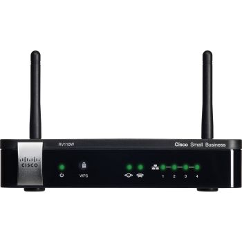 RV110W-A-NA-K9 | Cisco RV110W 100Mbps 5-Ports 10/100 Wireless N Router VPN Network Security/Firewall Appliance