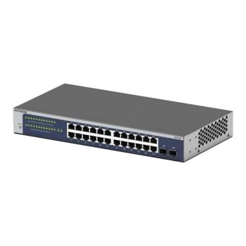 GS724T-600NAS | NETGEAR 24-Port Gigabit Ethernet Smart Switch with 2 Dedicated SFP Ports