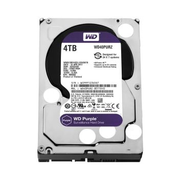 WD40PURZ-85TTDY0 | Western Digital Purple Surveillance 4TB SATA 6Gb/s 5400RPM 64MB Cache 3.5-inch Internal Hard Drive